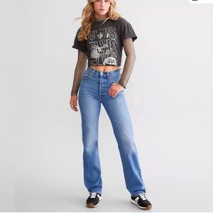 LEVI’s RIBCAGE STRAIGHT ANKLE BLUE DENIM JEANS W31 L27